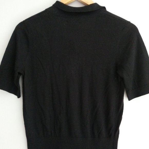 Black Polo Sweater - Picture 2 of 4